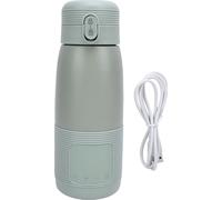 Sans fil chauffe-lait portable bouteille de voyage à piles 37 ℃ -55 ℃ régulation de la température pour véhicules voiture voyage vert clair 350 ml 4400 mAh