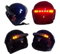 Sans fil DC 12V LED moto casque montage clignotant stop frein lumière courante