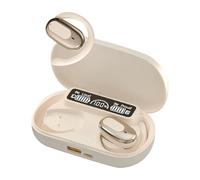 Sans fil Earbud, Open Ear Clip Earbuds, Open Ear Wireless Earbuds, Noise Reduction Smart Long Battery Life Waterproof Earphone For Men Travel Adults Women Game Home Phones