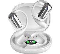 Sans Fil Écouteurs Bluetooth Écouteurs Led Power Affichage Charge Box Écouteurs Suspendus Sport Téléphone Portable,Blanc