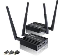 Sans Fil Hdmi Transmitter And Receiver 4K Décoding,One Transmitter And One Receivers,Long Range Wireless Transmission 656Ft/200M,Plug-Play,2.4/5.8G Pour Pc/Ordinateur Portable/Tv To