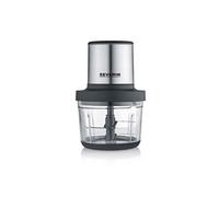 Severin Mini-hachoir KM 3866 sans fil 200 W Inox Noir 2 niveaux de puissance