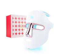 Sans Fil Masque Led Visage Luminothérapie,7 Couleurs,Masque Luminothérapie Visage,Rechargeable,Anti-Âge, Rajeunissement, Raffermissement, Lissage Des Rides, Éclaircissement De La Peau.
