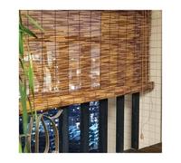 sans Fil Protection Solaire Stores À Rouleau en Bambou pour Fenêtres, Décoratifs Rétro Rideau de Paille pour Cuisine, Clôture en Roseau pour Jardin(W150xH330cm/59x130in)