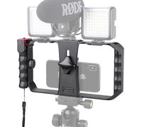 Sans Fil Smartphone Vidéo Rig, Stabilisateur De Téléphone Avec Obturateur À Distance, Pour Vidéaste Cinéaste Vidéaste, Convient À Tous Les Smartphones Iphone Et Android[M342]