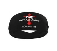 sans Honte Romains 1:16 Christianisme2 Unisexe Headband Respirant Bandeau Cheveux Élastique Bandeaux pour Yoga Fitness Tennis