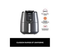 NINJA Friteuse Air [AF100EU] 4 Modes de Cuisson, Air Fry, Rôtissoire, Réchauffage, Déshydratation, Céramique Anti-Adhésive, 4,4 L, 1