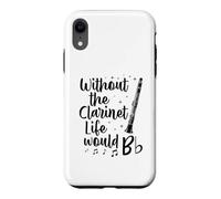 sans la Clarinette, la Vie Serait Un Jeu de Mots Plat Coque pour iPhone XR