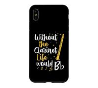 sans la Clarinette, la Vie Serait Un Jeu de Mots Plat Coque pour iPhone XS Max
