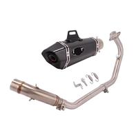 Sans Lacet Pour Brivido 125R 125 R 2023 2024 Échappement De Moto Complet Av&ant Lien Central 50.8MM Tuyau D'échappement Avec Silencieux Tuyau Silencieux D'échappement