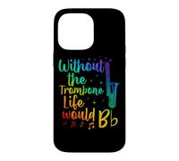 sans Le Trombone, la Vie Serait Un Jeu de Mots Plat Coque pour iPhone 14 Pro Max