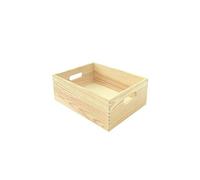 Sans marque Caisse pin brut 40x30x15 cm
