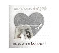 Carte De Voeux Glamour - Noces - Pour Vos Noces D'Argent