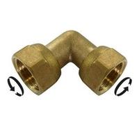 Sans marque Coude à visser laiton F 15 X 21 pour tube en cuivre