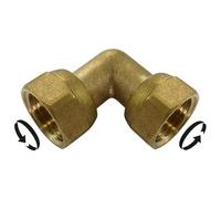 Sans marque Coude à visser laiton F 20 X 27 pour tube en cuivre