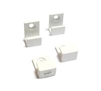 Sans marque Fixations miroirs U blanches