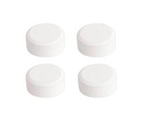 Sans marque Jeu de 4 fixations miroirs rondes blanches