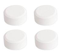 Sans marque Jeu de 4 fixations miroirs rondes blanches