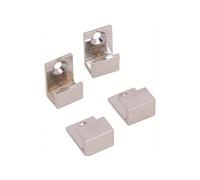 Sans marque Jeu de 4 fixations miroirs U chromées