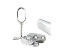 Sans marque Kit barre de penderie et supports chromé 1 M Diam.30 x 15 mm ovale Chromé