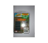 Sans marque Lot de 1000 agrafes vertes pour clôture, 20 mm
