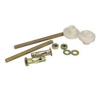 Sans marque Lot de 2 fixations pour lavabo à paroi creuse + chevilles, L.0,38 X H.110 cm G