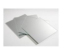 Sans marque Set de 4 miroirs carrés 20 x 20 cm