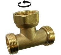 Sans marque Té à visser laiton M 12 x 17 pour cuivre Cuivre G