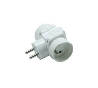 Sans marque Triplite murale à 2 prises 16A + 1 prise 6A, blanc Blanc