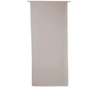 Sans marque Vitrage tamisant Leo gris poivre l. 90 x H. 210 cm