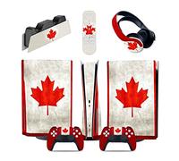 Sans Mousse Sans Bulles 56554 Console Pour PS5 Disc Edition & Digital Edition Sticker Vinyl Decal Cover Pour Ps5 Controller & Charging Station & Headset & Media Remote(Digital Edition)