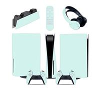 Sans Mousse Sans Bulles 62898 Console Pour PS5 Disc Edition & Digital Sticker Vinyl Decal Cover Pour Ps5 Controller & Charging Station & Headset & Media Remote(Digital Edition)