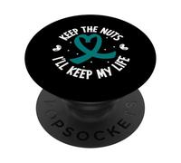 sans Noix - sauver des Vies - Anaphylaxie PopSockets PopGrip Adhésif