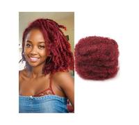 Sans nœuds Mèches brésiliennes bouclées crépues de 15 cm for création/réparation locks, torsades, dreadlocks et tresses(8inches)
