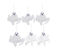 Sans outils nécessaires - Spectres d'Halloween à suspendre avec une expression fantaisiste pour porche cour ou plafond - Bannières effrayantes
