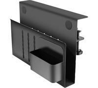 Sans Perçage Support Sous Bureau pour Ordinateur,Rangement Latéral de Bureau Portable Organiseur de Bureau Suspendu avec Support de Rangement Magnétique pour Bureau Maison (Noir)
