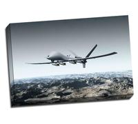 Sans pilote Combat Air véhicule Drone Toile Art Print Poster 76,2 x 50,8 cm cm