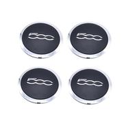SANSANS 4 Pièces Auto Cache Moyeux pour Fiat 500 2012-2022, Capuchons de Centre Moyeu Enjoliveurs Centre de Jante Capuchons Moyeu Roue Bouchon Enjoliveur,B