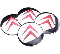 SANSANS 4 Pièces Cache-Moyeux Autocollants pour Citroen 56mm, Badge Jantes Centre D'emblème Enjoliveurs, C