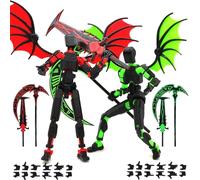 SANSGOUP T13 Figurine articulée Set (Assemblage terminé), 3D Imprimé Multi-articulées, Figurines d'action Titan 13, Dummy 13 Lucky Robot Nova, décorants de Bureau pour Les Amateurs de Jeu Toys 2025