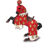 Sansh--39257 -Cheval Du Prince Philippe Rouge -Le Médiéval - Fantastique - Figurine À Collectionner -Figurine Peinte À La Main -Pour Enfant - Filles Et Garçons - A Partir De 3 Ans