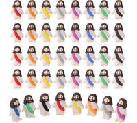 Sansh-40pcs Jouets De Figurine Jésus, 3 X 1,5 X 3,5 Cm Mini Jésus Christ Statue Figurines Miniatures De Jésus Pour Les Enfants Fête Religieuse École Du Dimanche Artisanat Cadeaux De Baptême