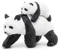 Sansh-- 50071 - Figurine - Animaux - Panda Et Son Bébé Multicolore