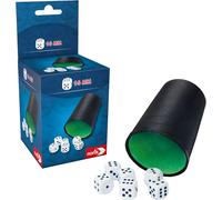Sansh-606154512 - Gobelets Dés, Avec 6 Dés, Polyvalents, Pour Joueurs À Partir De 3 Ans, Vert