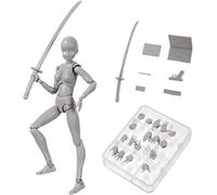 Sansh-Action Figures Body-Kun Dx & Body-Chan Dx Figurine En Pvc Pour S H Figuarts Avec Boîte Pour Artiste (Gris, Femelle), Ou2-33-1