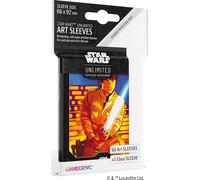 Sansh-Asmodee - - Star Wars Unlimited Art Sleeves : Luke Skywalker - Jeux De Société - Cartes À Jouer Et À Collectionner - Accessoires Et Protection