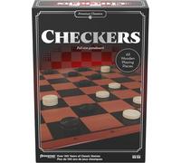 Sansh-- Checkers - Jeu De Dames Premium Pour Enfants Dès 6 Ans - Plateau De Jeu Pliable - Pions En Bois - Prenez Les Pions De L'adversaire - Stratégie Et Réflexion - 2 Joueurs