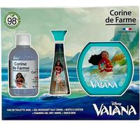Sansh-- Coffret Vaiana Avec Eau De Toilette 50ml, Bain Moussant 300ml Et Boîte À Goûter - Cadeau Pour Fille - Parfum Pour Enfant Senteur Vanille - Gel Fruité 3-En-1