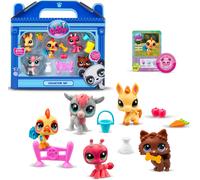 SANSH-- Collector Set Thème de la Ferme 5 Animaux et Accessoires - Coffret Jouet Animaux de la Ferme Pet Shop - Mini Figurines LPS Animaux Mignons - Jouet Enfant 4 Ans et + - BF00510