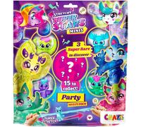 SANSH-CRAZE Superstars Minis Multipack Party - Pack de 5X Figurines étirables Super Extensibles et gluantes, Mini Figurine d'action pour Enfants à Collectionner